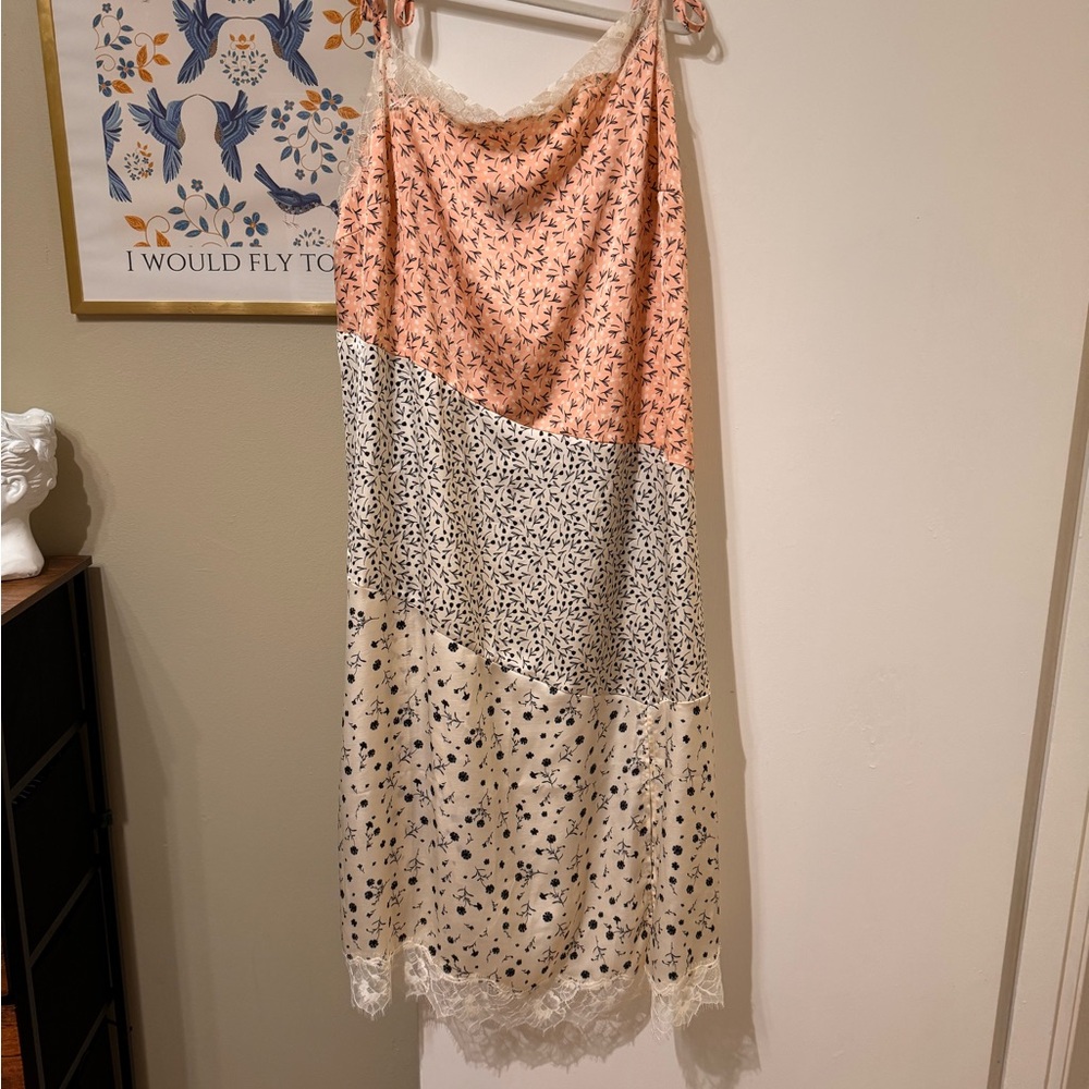 Floral Patchwork Midi dress